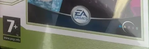 The Sims Bustin' Out, the PEGI square on its front