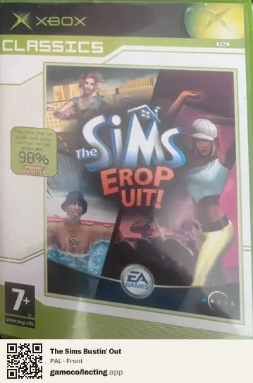 The Sims Bustin' Out Xbox, PAL box front
