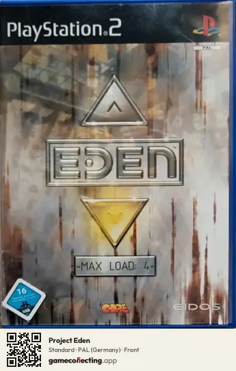 Project Eden PlayStation 2, Germany box front