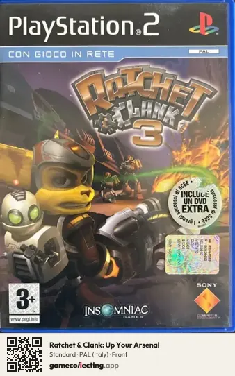 Ratchet & Clank: Up Your Arsenal PlayStation 2, Italy box front