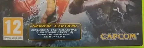 Street Fighter X Tekken, the PEGI square on its front