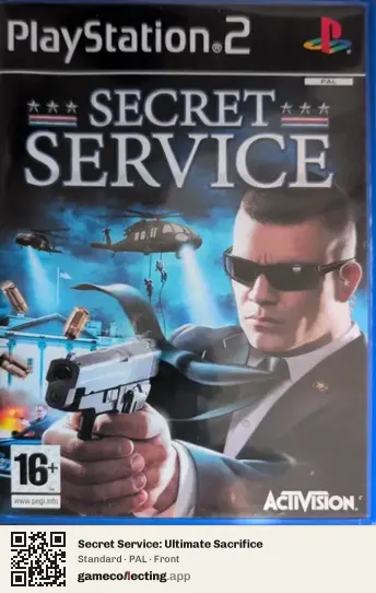 Secret Service: Ultimate Sacrifice PlayStation 2, PAL box front