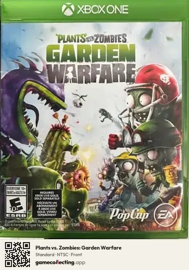Plants vs. Zombies: Garden Warfare Xbox One, NTSC box front