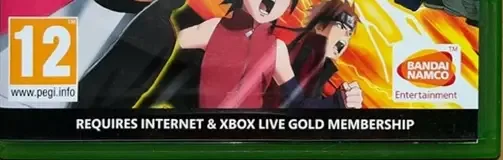 Naruto to Boruto: Shinobi Striker, the PEGI square on its front