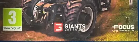 Farming Simulator 15, the PEGI square on its front