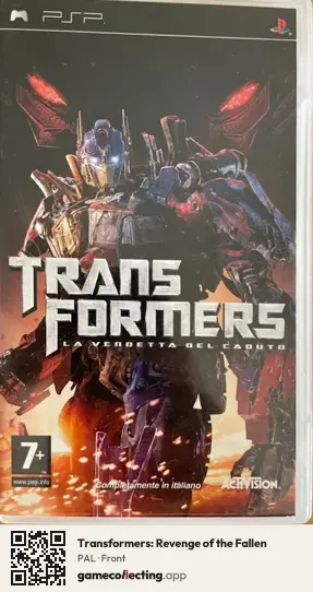 Transformers: Revenge of the Fallen PlayStation Portable, PAL box front