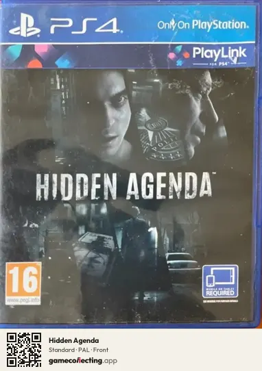 Hidden Agenda PlayStation 4, PAL box front