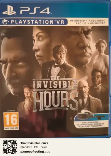 The Invisible Hours PlayStation 4, PAL box front