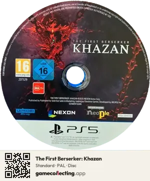 The First Berserker: Khazan PlayStation 5, PAL disc