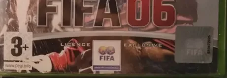 FIFA 06, the PEGI square on its front