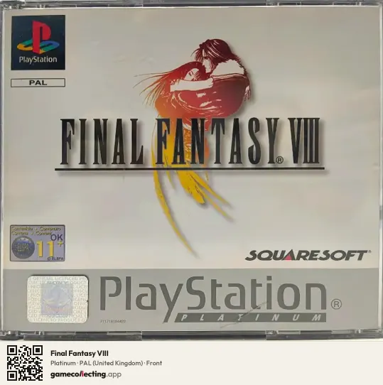Final Fantasy VIII PlayStation, United Kingdom box front