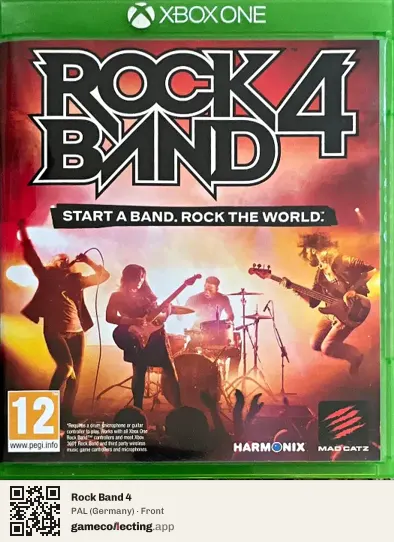 Rock Band 4 Xbox One, Germany box front