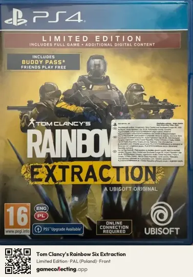 Tom Clancy's Rainbow Six Extraction PlayStation 4, Poland box front