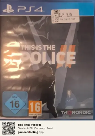 This is the Police II PlayStation 4, Germany box front
