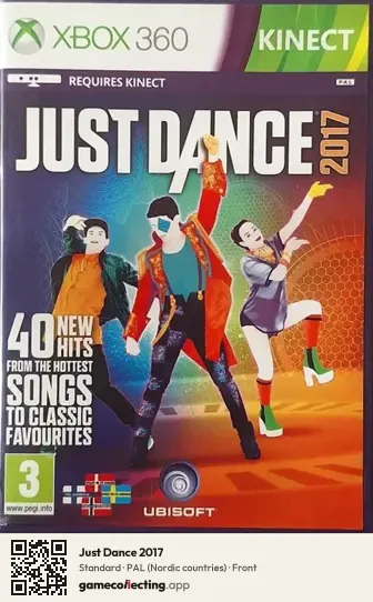 Just Dance 2017 Xbox 360, Nordic countries box front