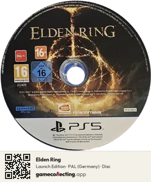 Elden Ring PlayStation 5, PAL disc