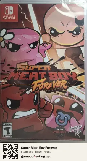 Super Meat Boy Forever Nintendo Switch, NTSC box front