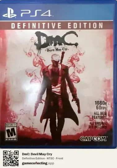 DmC: Devil May Cry PlayStation 4, NTSC box front