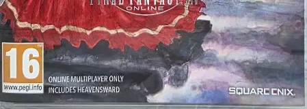 Final Fantasy XIV: Stormblood, the PEGI square on its front