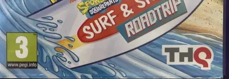 SpongeBob's Surf & Skate Roadtrip, the PEGI square on its front