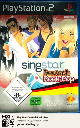SingStar: Deutsch Rock-Pop PlayStation 2, Germany box front