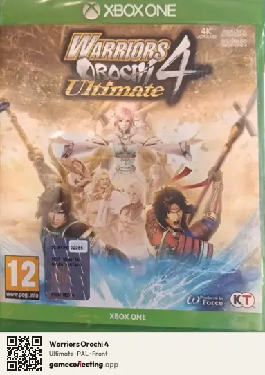 Warriors Orochi 4 Xbox One, PAL box front