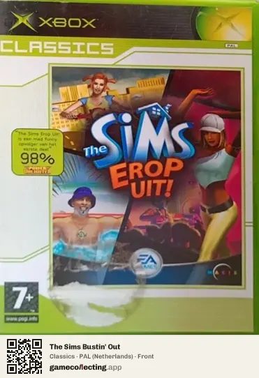 The Sims Bustin' Out Xbox, Netherlands box front