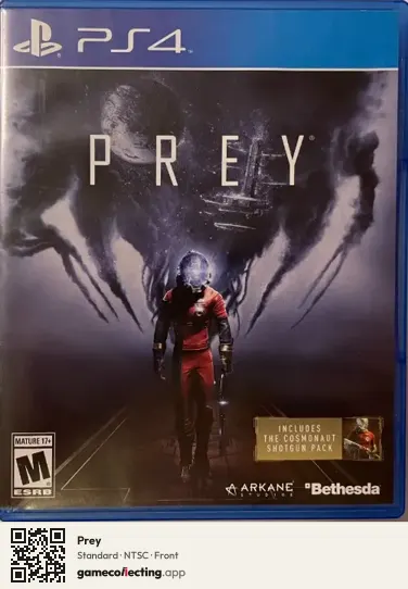 Prey PlayStation 4, NTSC box front