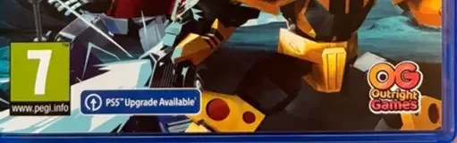 Transformers: EarthSpark: Expedition, the PEGI square on its front