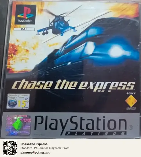 Chase the Express PlayStation, United Kingdom box front
