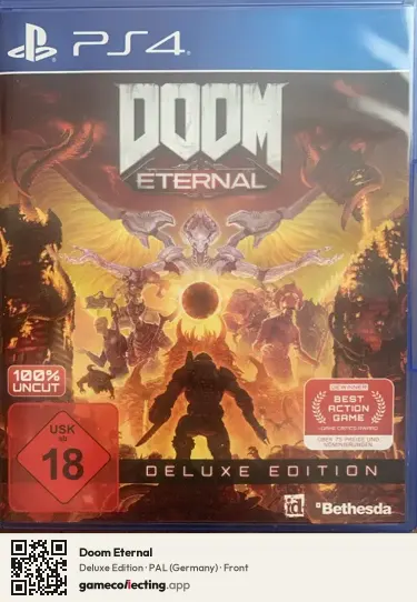 Doom Eternal PlayStation 4, Germany box front