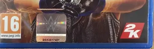WWE 2K19, the PEGI square on its front