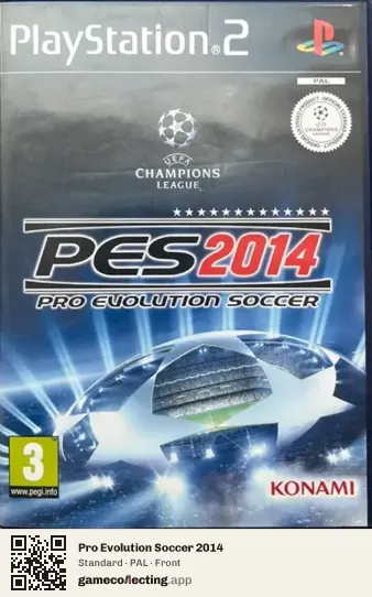 Pro Evolution Soccer 2014 PlayStation 2, PAL box front