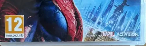 Spider-Man: Edge of Time, the PEGI square on its front