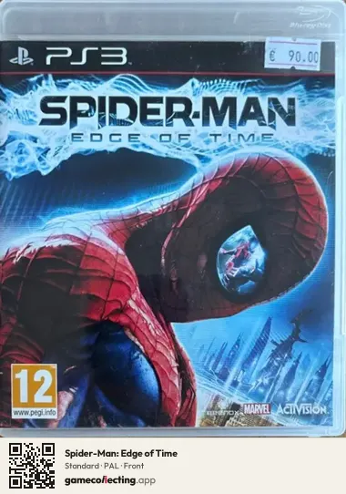 Spider-Man: Edge of Time PlayStation 3, PAL box front