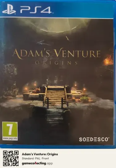 Adam's Venture: Origins PlayStation 4, PAL box front