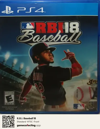R.B.I. Baseball 18 PlayStation 4, NTSC box front