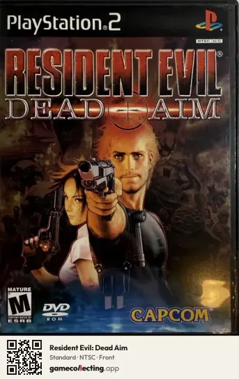 Resident Evil: Dead Aim PlayStation 2, NTSC box front