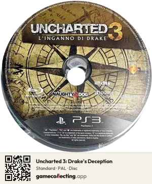 Uncharted 3: Drake's Deception PlayStation 3, PAL disc