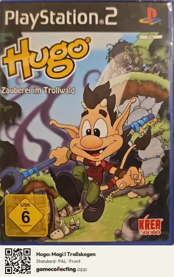 Hugo: Magi I Trollskogen PlayStation 2, PAL box front