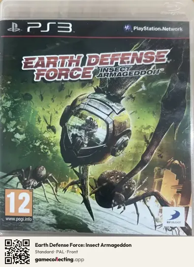 Earth Defense Force: Insect Armageddon PlayStation 3, PAL box front