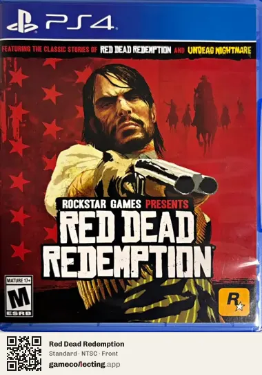 Red Dead Redemption PlayStation 4, NTSC box front