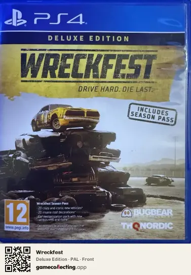 Wreckfest PlayStation 4, PAL box front