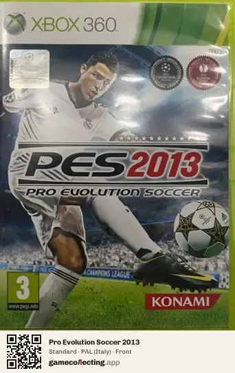 Pro Evolution Soccer 2013 Xbox 360, Italy box front