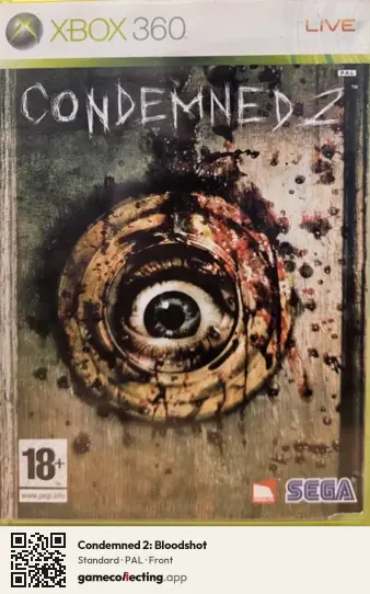 Condemned 2: Bloodshot Xbox 360, PAL box front