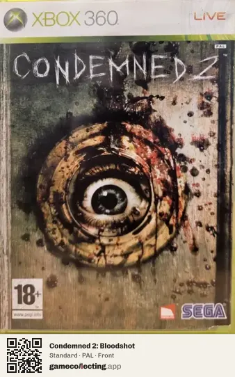 Condemned 2: Bloodshot Xbox 360, PAL box front