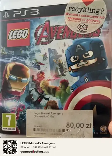 LEGO Marvel's Avengers PlayStation 3, Poland box front