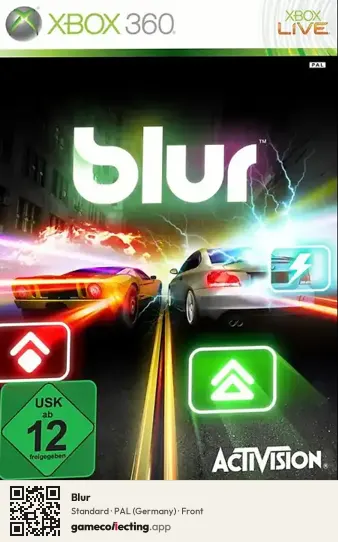 Blur Xbox 360, Germany box front