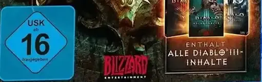 Diablo III: Eternal Collection, the USK square on its front