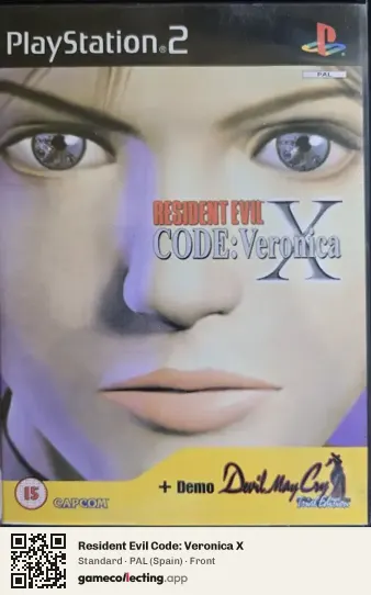 Resident Evil Code: Veronica X PlayStation 2, Spain box front